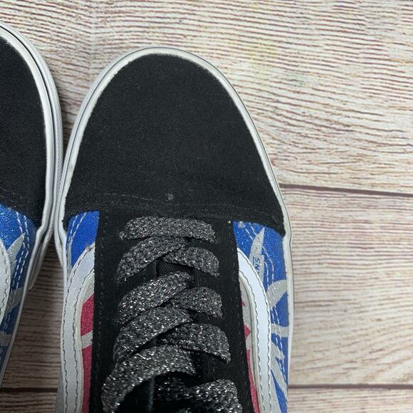 Vans Old Skool Platform After Dark Womens Size 8 Pink Blue Black Summer - Picture 13 of 13